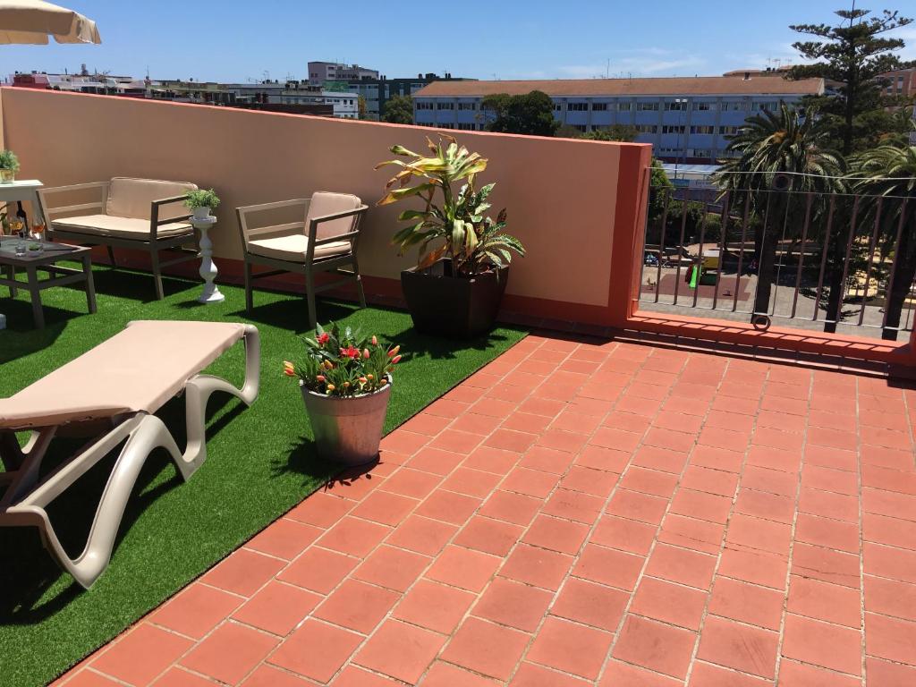 Balkón nebo terasa v ubytování Vivienda Vacacional La Laguna Deluxe 6