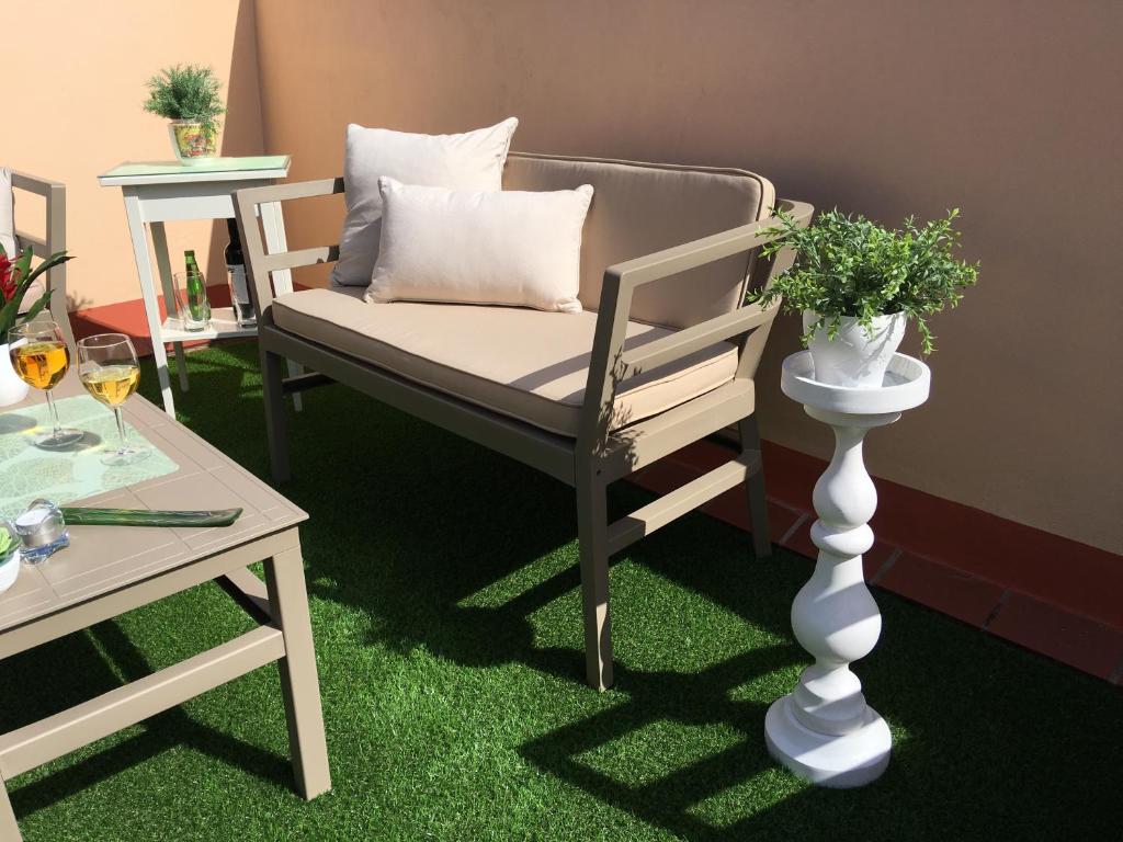 A seating area at Vivienda Vacacional La Laguna Deluxe 8