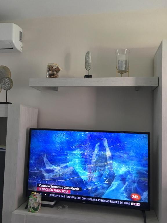 TV a/nebo společenská místnost v ubytování Luxury Apartamento Minerva Júpiter