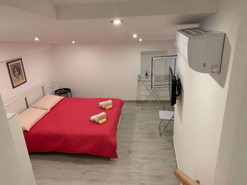 Posteľ alebo postele v izbe v ubytovaní Deni's apartments per 4