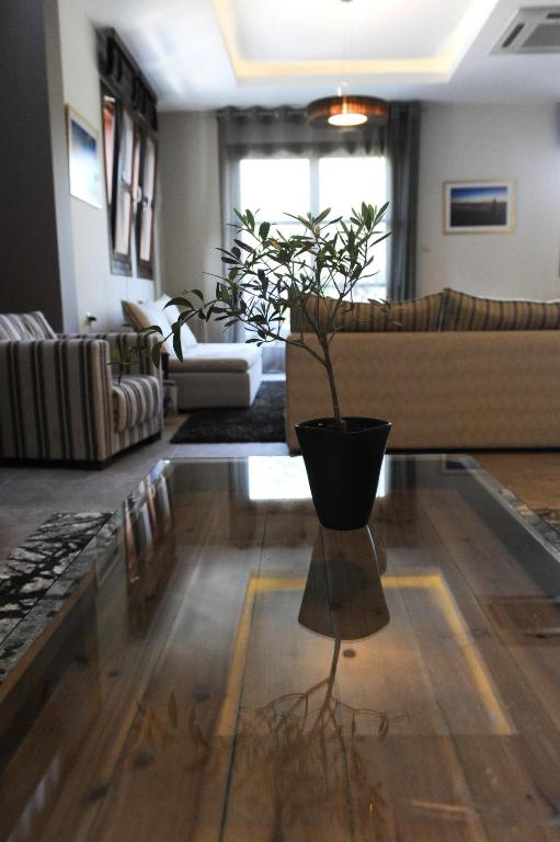 A seating area at Pilion Terra Hotel