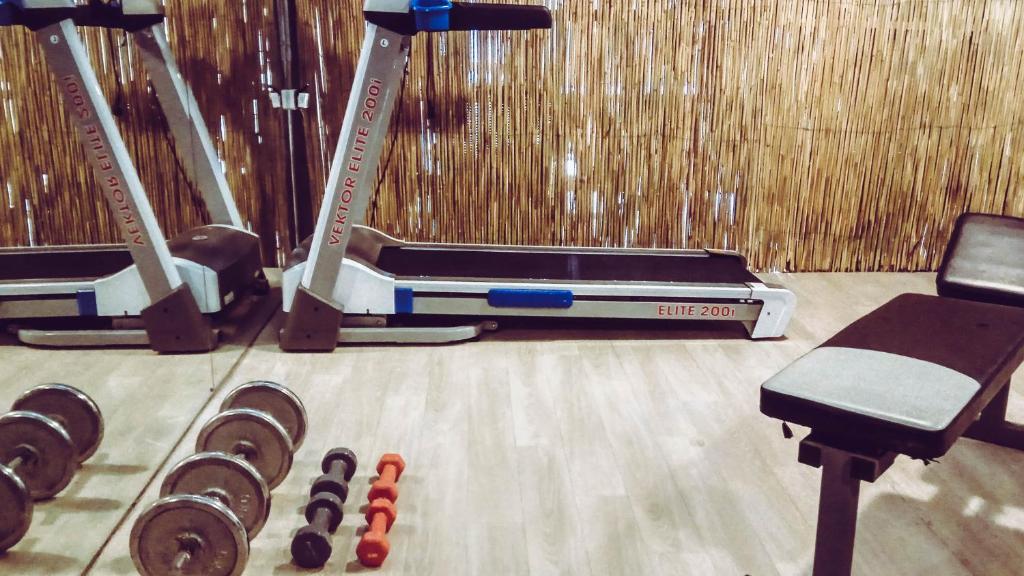 Fitness centrum a/nebo fitness zařízení v ubytování Casa Afytos - Adults Only