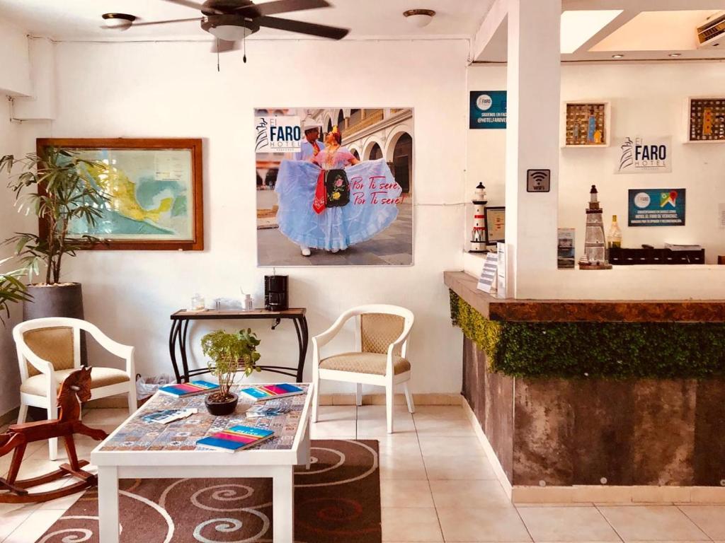 Posezení v ubytování Hotel El Faro Malecon