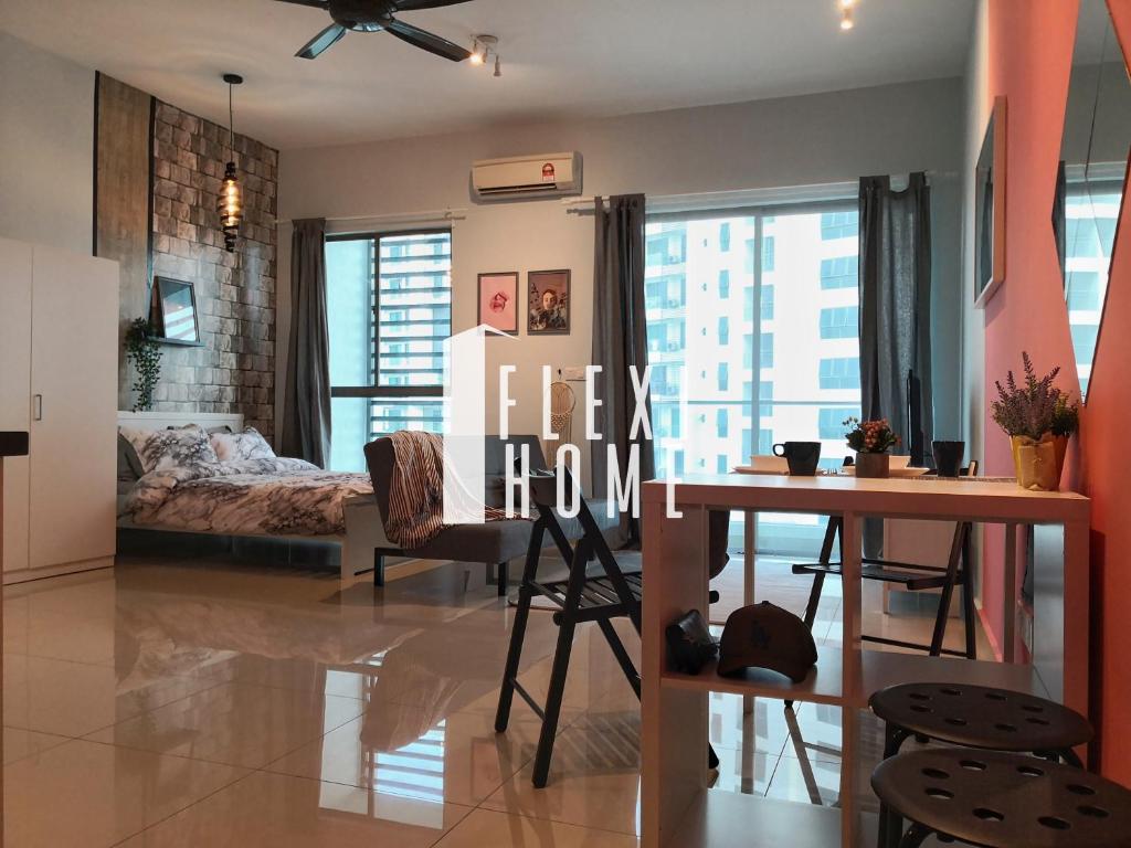 Colour-Theme Designed, Private Studio Home, Cybersquare 27B Cyberjaya, Flexihome-MY - 