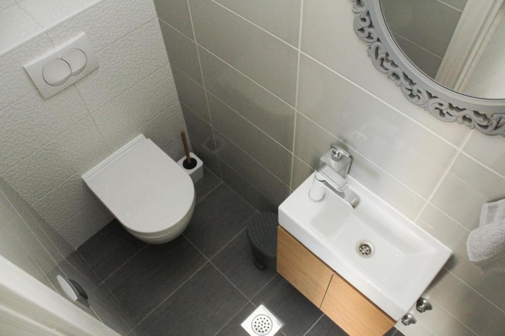 Kúpeľňa v ubytovaní Apartman Rina,Biograd na moru