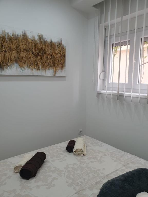 Posteľ alebo postele v izbe v ubytovaní Shine apartment Zadar