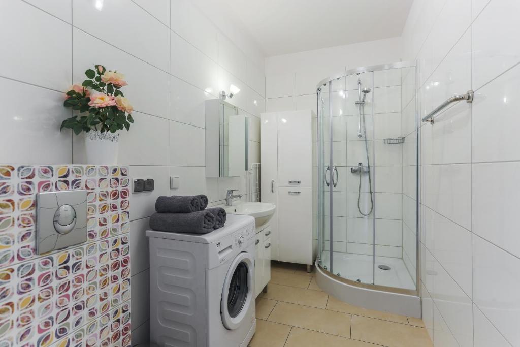 Kúpeľňa v ubytovaní Apartament Gdańsk z balkonem Stare Miasto