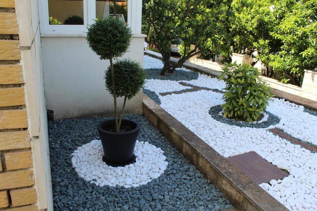 Zahrada ubytování Korcula Apartments Iliskovic