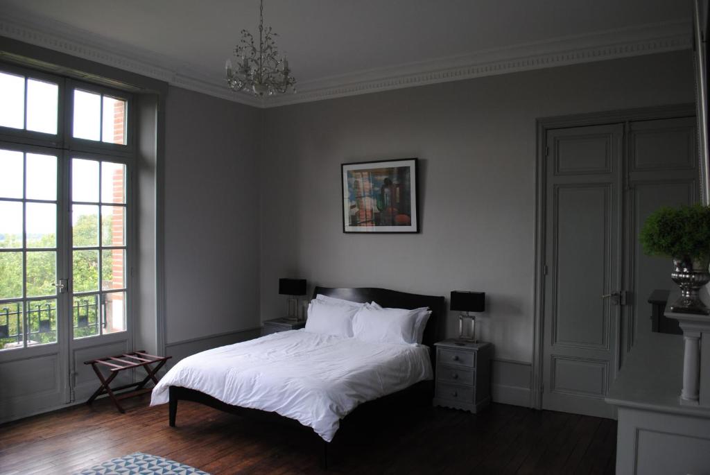 Letto o letti in una camera di Chateau Mezger
