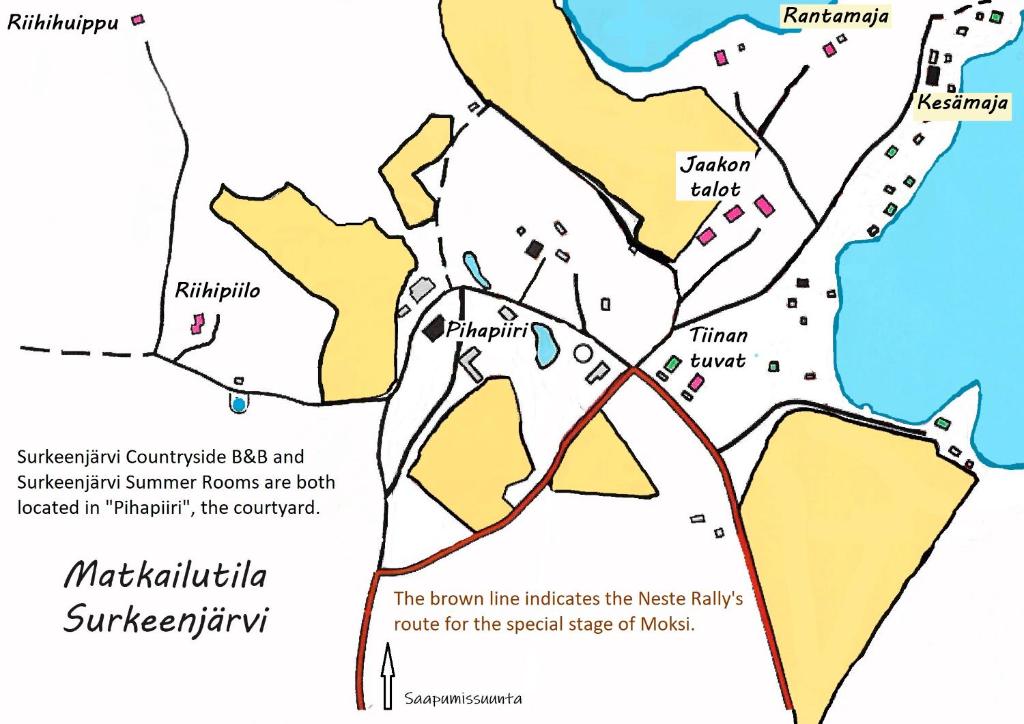 di fronte alla struttura troverete una mappa di Milwaukee e delle città estive successive. di Tiinan tupa B a Moksinkylä