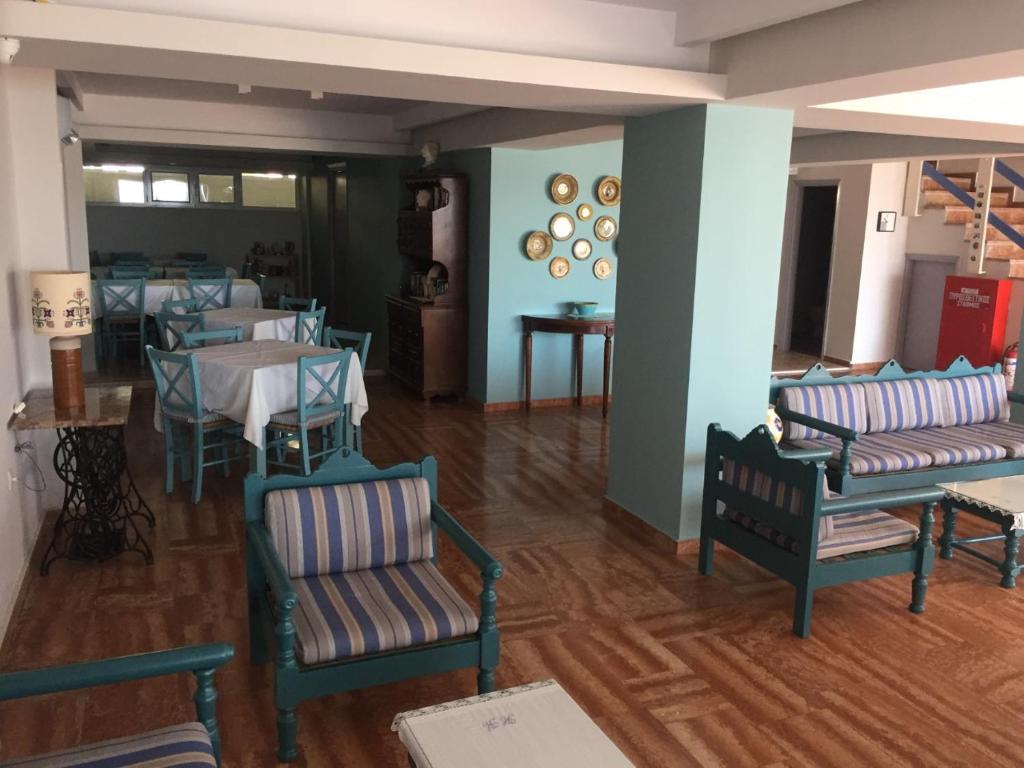 Posezení v ubytování Knossos Hotel