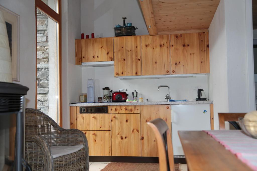 Una cocina o zona de cocina en Rustico