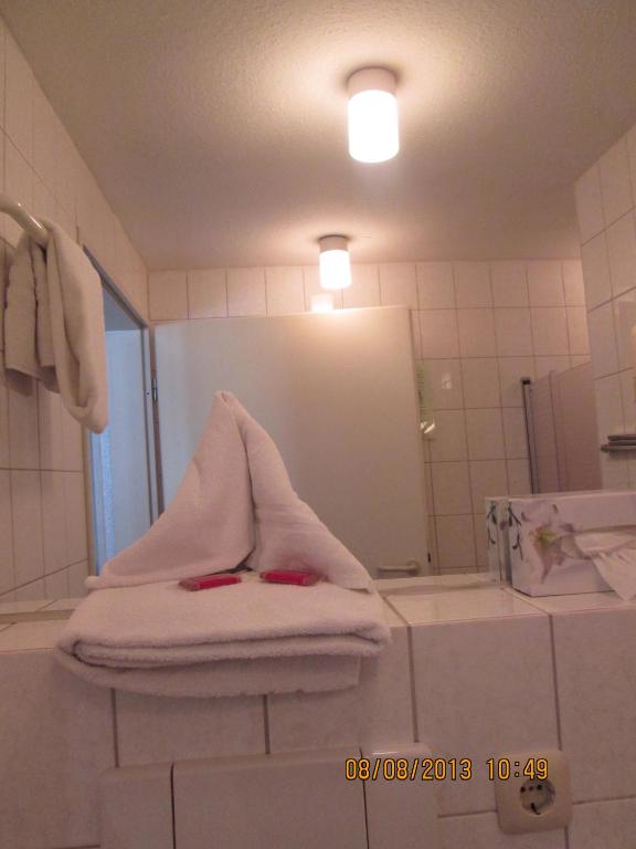 Koupelna v ubytování Hotel am Park - Krefeld - Düsseldorf
