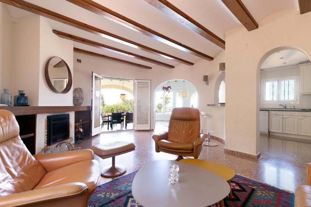 Posezení v ubytování Villa Montgo Denia