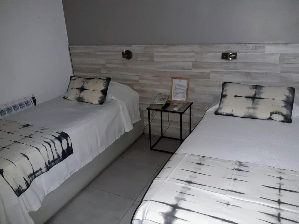 Postel nebo postele na pokoji v ubytování Hotel Tunuyan