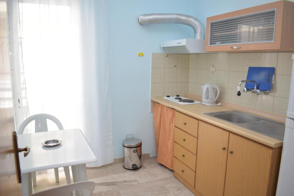 Kuchyň nebo kuchyňský kout v ubytování Ainalis Apartments