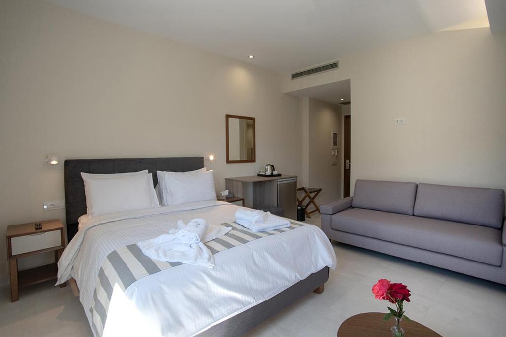 Posteľ alebo postele v izbe v ubytovaní Nafplia Terra