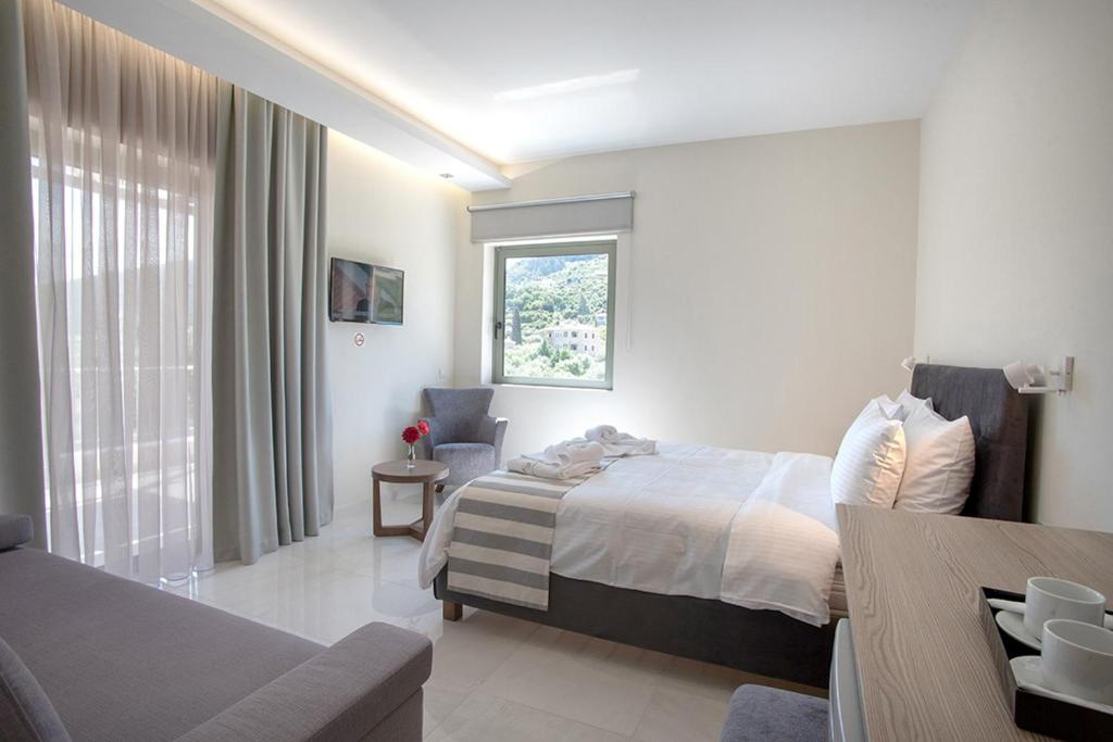 Posteľ alebo postele v izbe v ubytovaní Nafplia Terra