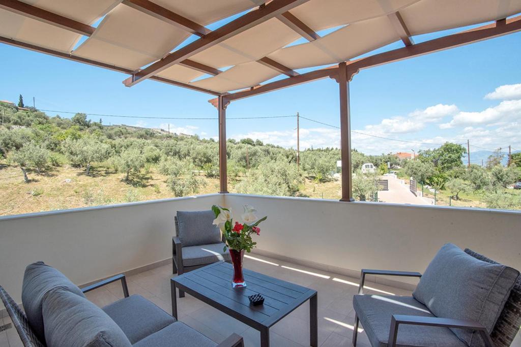 Balkón alebo terasa v ubytovaní Nafplia Terra