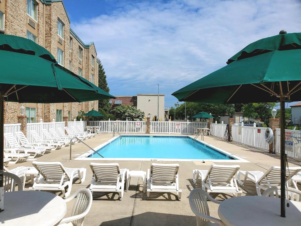 Bazén v ubytování Beach Boutique Hotel nebo v jeho okolí
