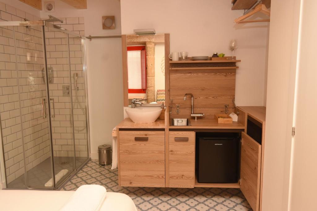 Koupelna v ubytování Casa Choupas