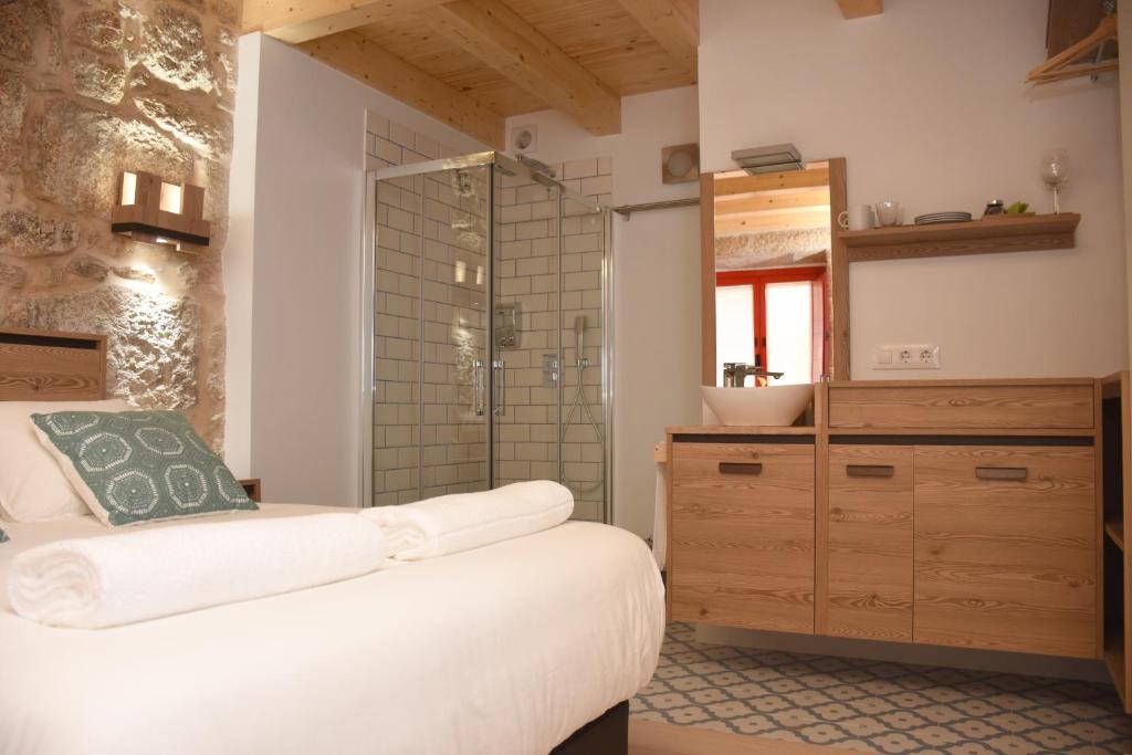 Koupelna v ubytování Casa Choupas