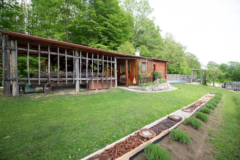Zahrada ubytování Log cabin Silec