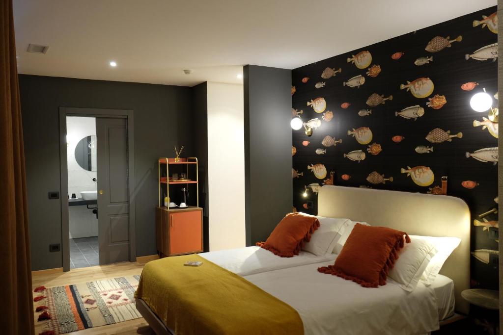 Postel nebo postele na pokoji v ubytování Hotel Luise