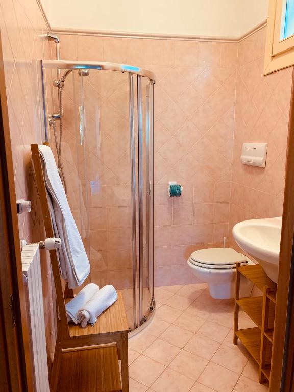 Koupelna v ubytování Villa Ai Colli