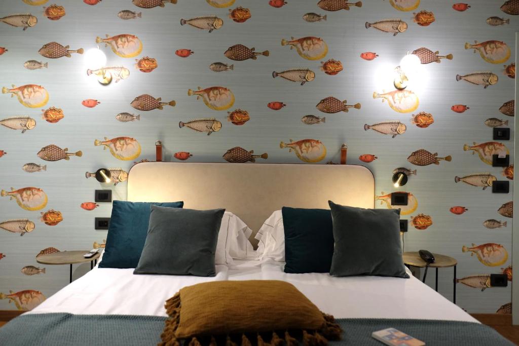 Postel nebo postele na pokoji v ubytování Hotel Luise