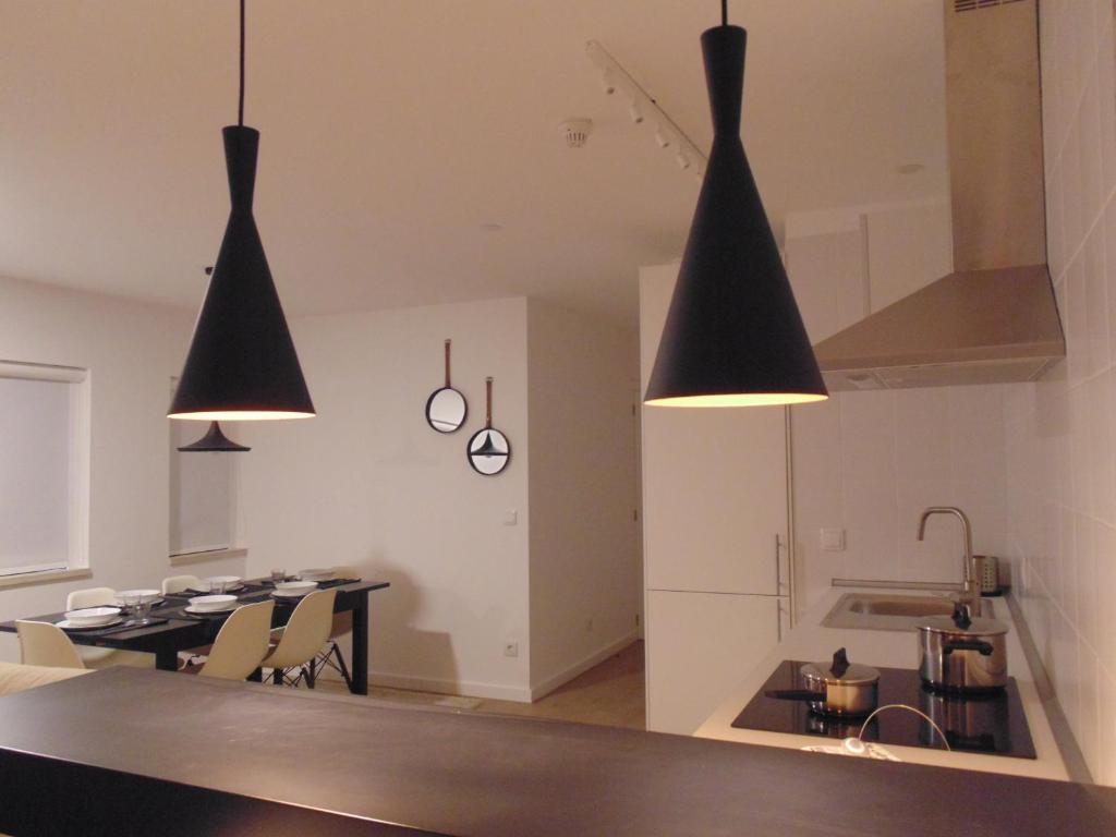 Kuchyň nebo kuchyňský kout v ubytování Dream Modern House