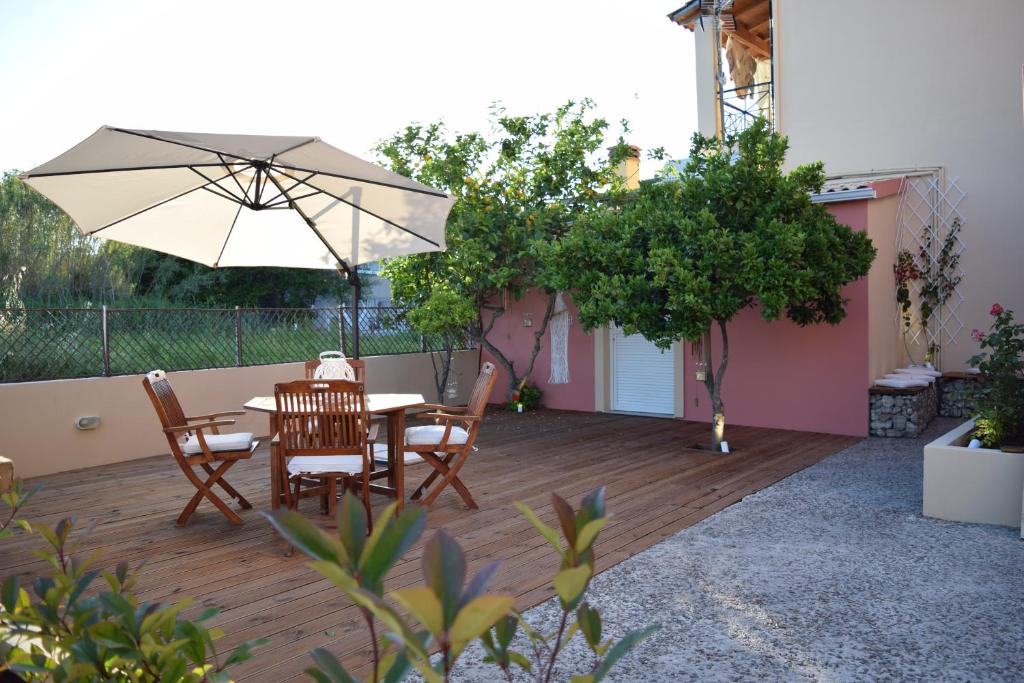 Zahrada ubytování Corfu Seaview Maisonette - Sopra il Mare