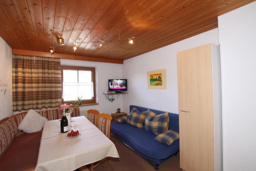 TV a/nebo společenská místnost v ubytování Landhaus Granat