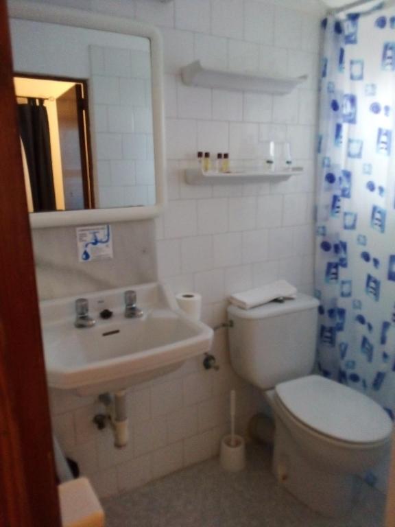 Koupelna v ubytování Hostal Pepe