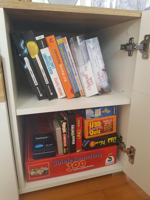 Knihovna v apartmánu