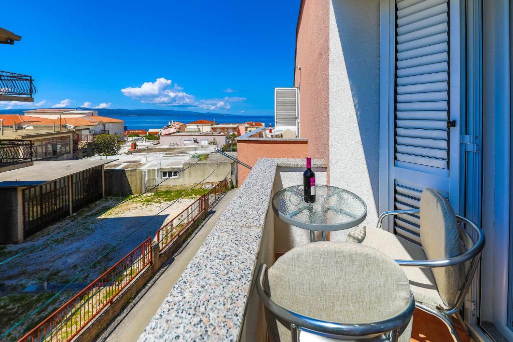 Balkón nebo terasa v ubytování Apartments Gavran