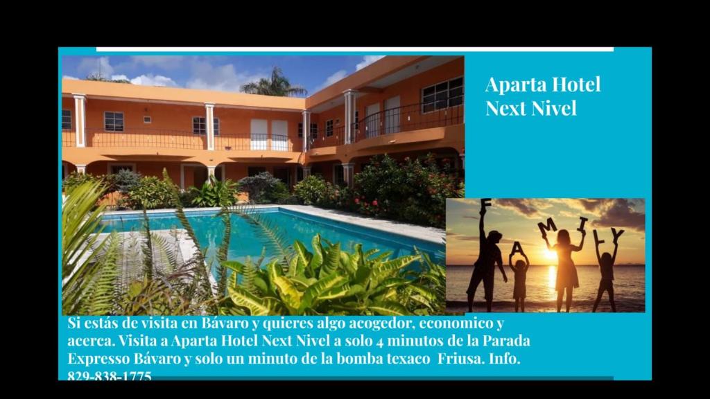 un hotel en Nueva Nigeria con piscina en Apartahotel Next Nivel, en Punta Cana