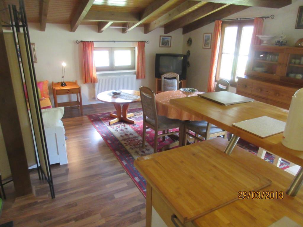 Kuchyň nebo kuchyňský kout v ubytování La Muria Apartment