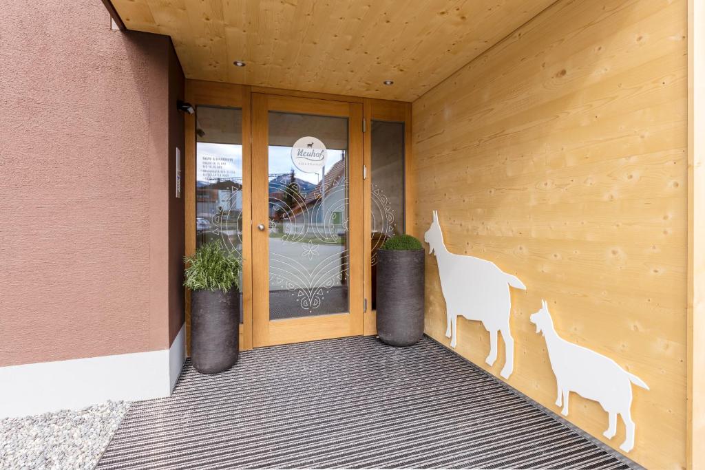 Balkón nebo terasa v ubytování Neuhof Gäste-& Schokohaus