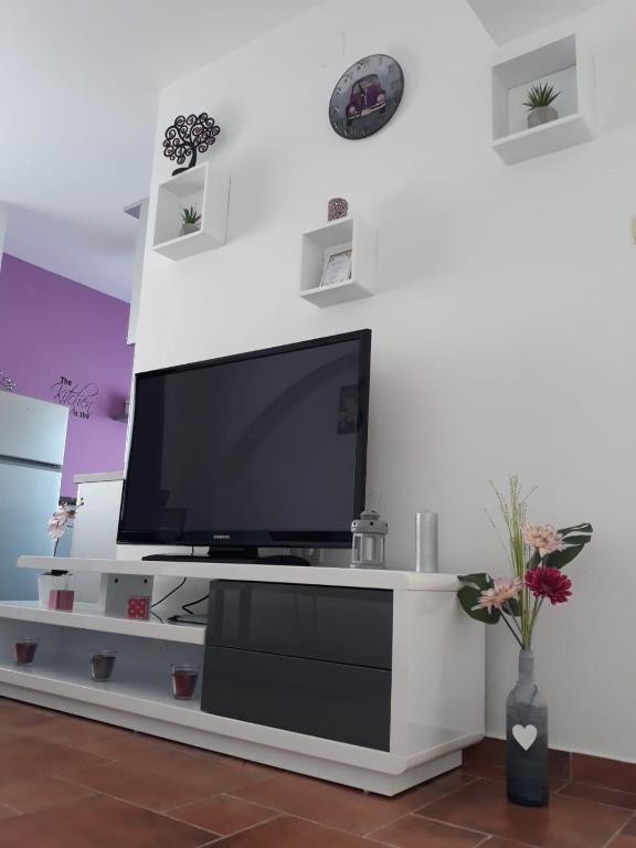 TV a/nebo společenská místnost v ubytování Apartman Kristian Zagreb Airport
