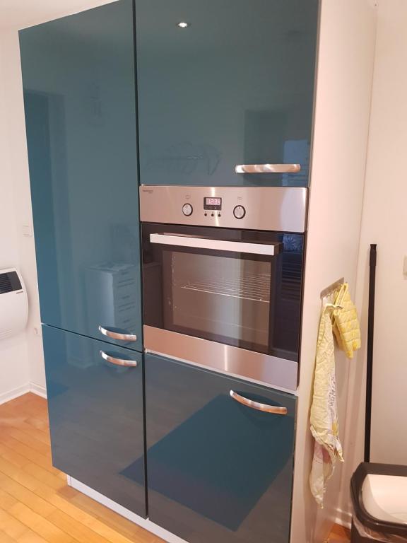 Kuchyň nebo kuchyňský kout v ubytování Ferienwohnung Berges