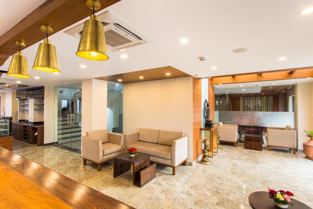 Posezení v ubytování Hotel Kutumba