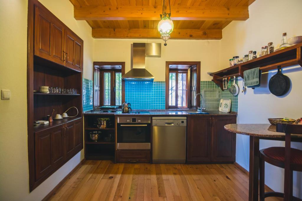 Kuchyň nebo kuchyňský kout v ubytování Hotel Villa Turka