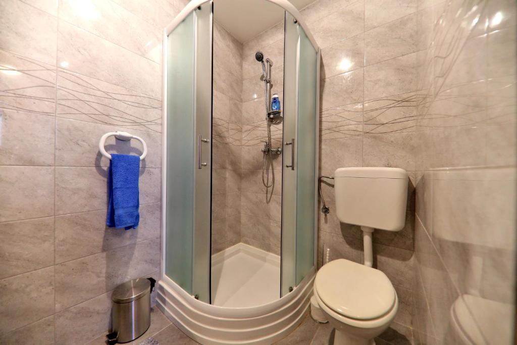 Koupelna v ubytování Apartments Anka