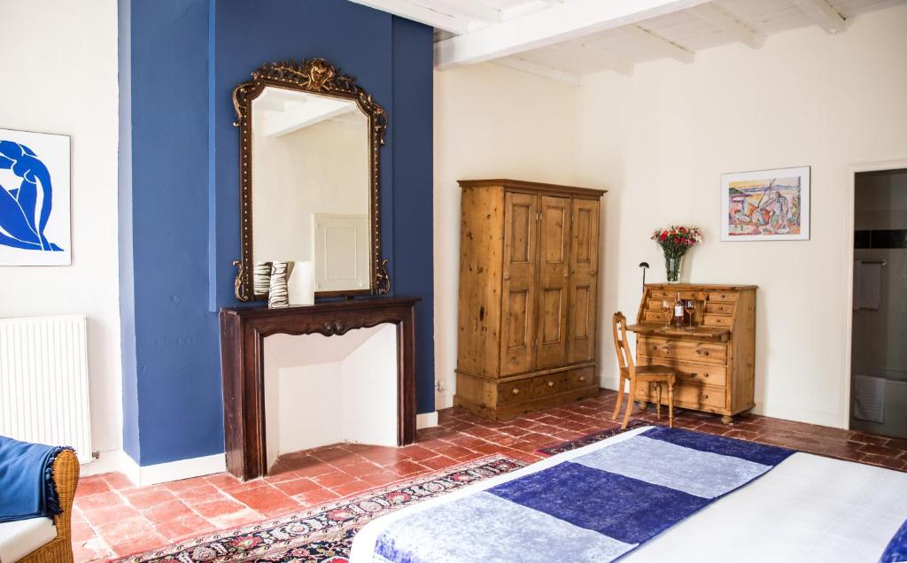 Postel nebo postele na pokoji v ubytování La Résidence Chambre d'Hotes