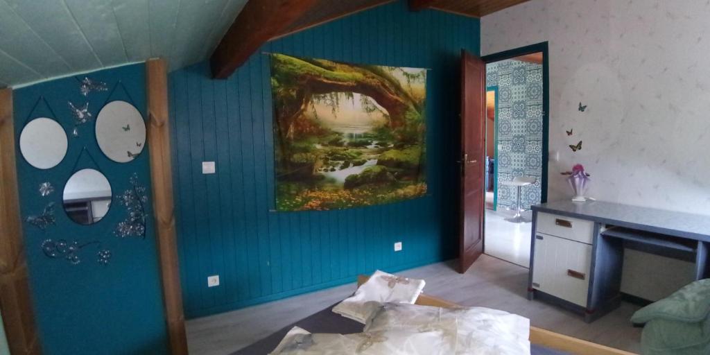 Postel nebo postele na pokoji v ubytování Zimmer mit Frühstück
