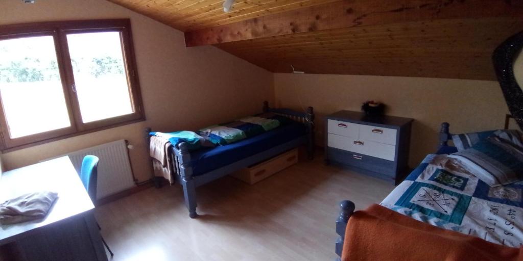 Postel nebo postele na pokoji v ubytování Zimmer mit Frühstück