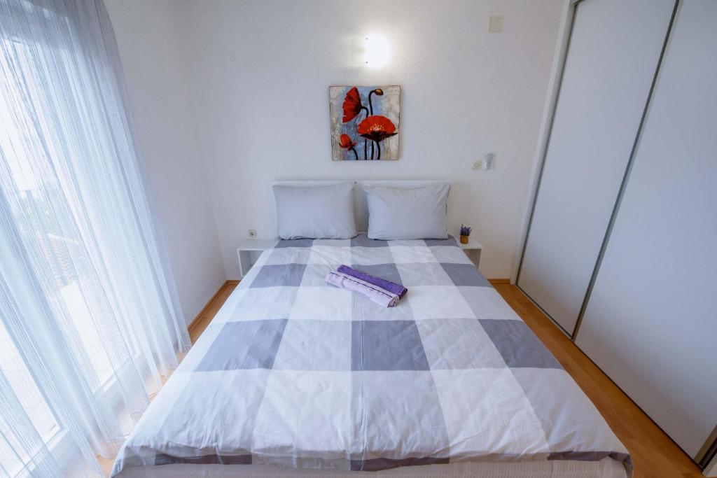 Postel nebo postele na pokoji v ubytování Pension Kathi