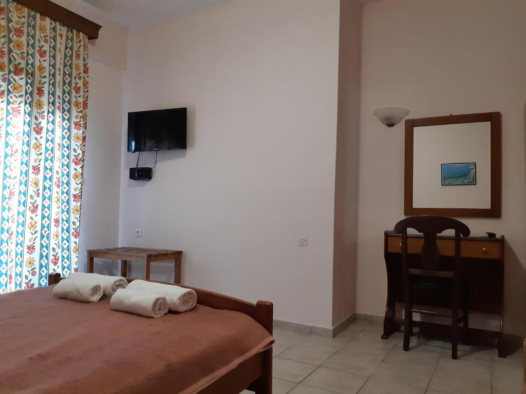 Postel nebo postele na pokoji v ubytování Lidra