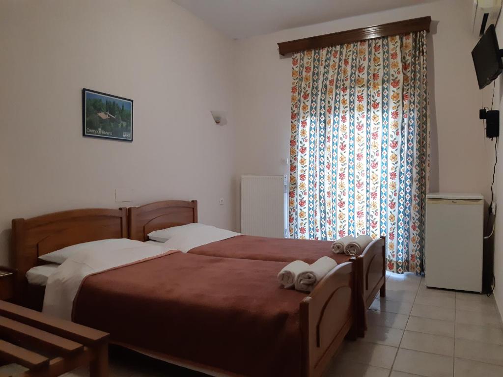 Postel nebo postele na pokoji v ubytování Lidra